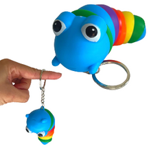 Load image into Gallery viewer, Wriggly Caterpillar Keychain