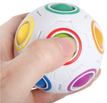 Load image into Gallery viewer, Rainbow Magic Ball Puzzle Problem Solver Fidget Toy
