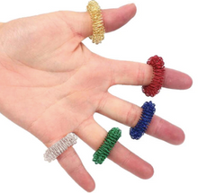 Load image into Gallery viewer, Authentic Acupressure Sensory Fidget Rings 5 Pack