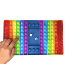 Load image into Gallery viewer, Rainbow Jumbo Pop It Sensory Board Game