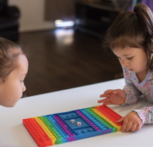 Load image into Gallery viewer, Rainbow Jumbo Pop It Sensory Board Game