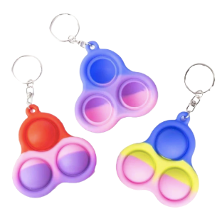Luminous Silicone Fidget Spinner Keychain Toy Simple Dimple Fingertip  Spinning Top Toy Target For Stress Relief And Decompression From Andrewho,  $0.96