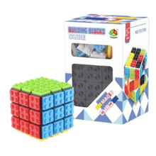 Load image into Gallery viewer, Build-on Brick Puzzle Cube
