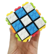 Load image into Gallery viewer, Build-on Brick Puzzle Cube
