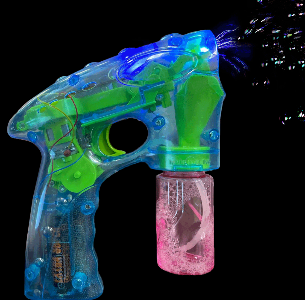 Spinning Light Bubble Blaster