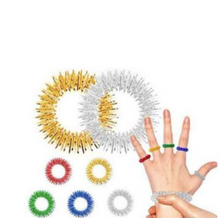 Load image into Gallery viewer, Authentic Acupressure Sensory Fidget Rings 5 Pack
