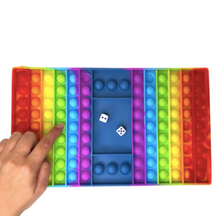 Load image into Gallery viewer, Rainbow Jumbo Pop It Sensory Board Game
