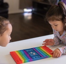 Load image into Gallery viewer, Rainbow Jumbo Pop It Sensory Board Game
